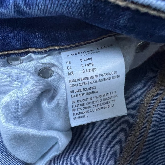 Women’s American Eagle Size 0Long Hi Rise Artist Flare Jeans - Picture 2 of 7